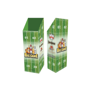 Diageo Spirits_Corrugated Football Case Bin