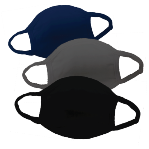 3 PLY BLANK CLOTH MASKS (SOLD IN PRE-PACKS OF 100)